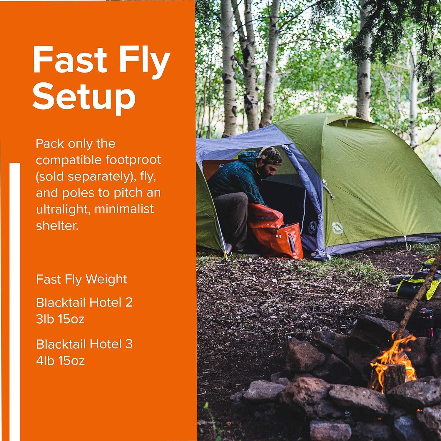 Big Agnes Blacktail Hotel 3 Person Green/Gray Camping Backpacking Tent Brand New - AllSportsWearUSA