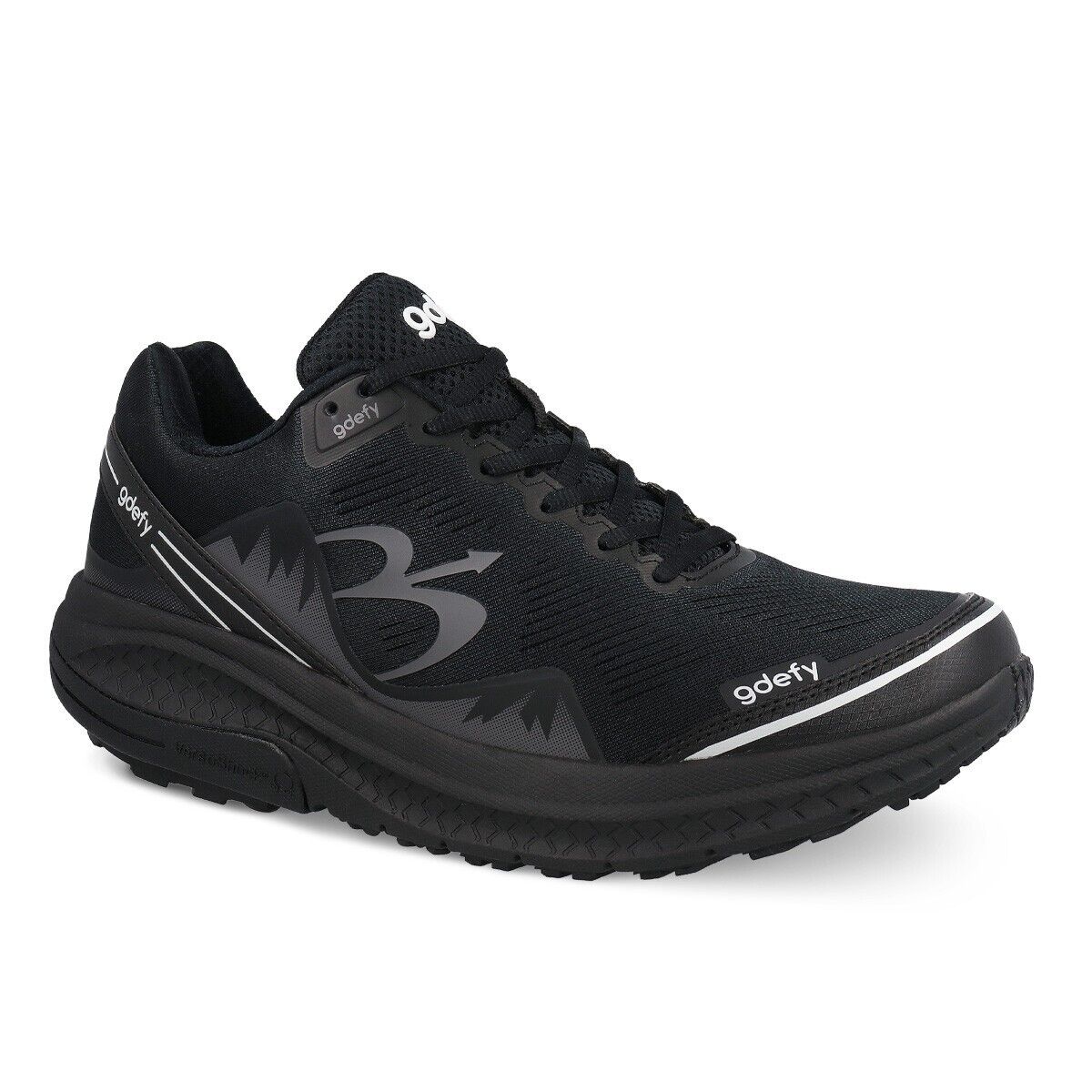 Women's GDEFY Mighty Walk Athletic Orthopedic Walking Shoes BLACK TB9024FNB - AllSportsWearUSA