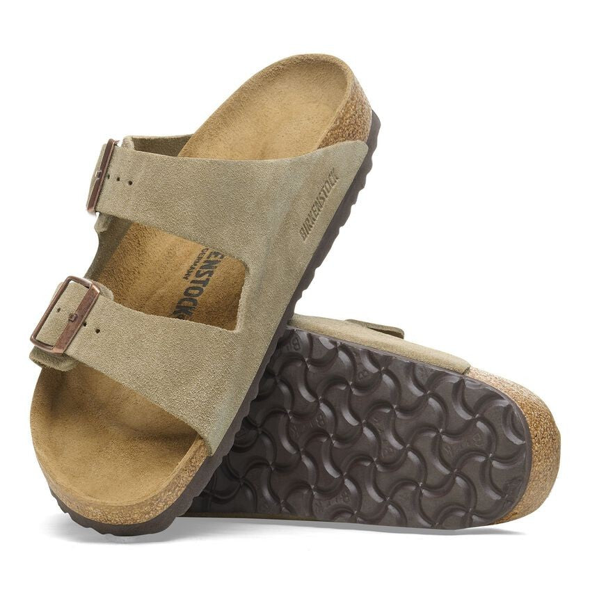 Birkenstock Arizona Birkibuc Sandals Suede Leather  051461 Taupe