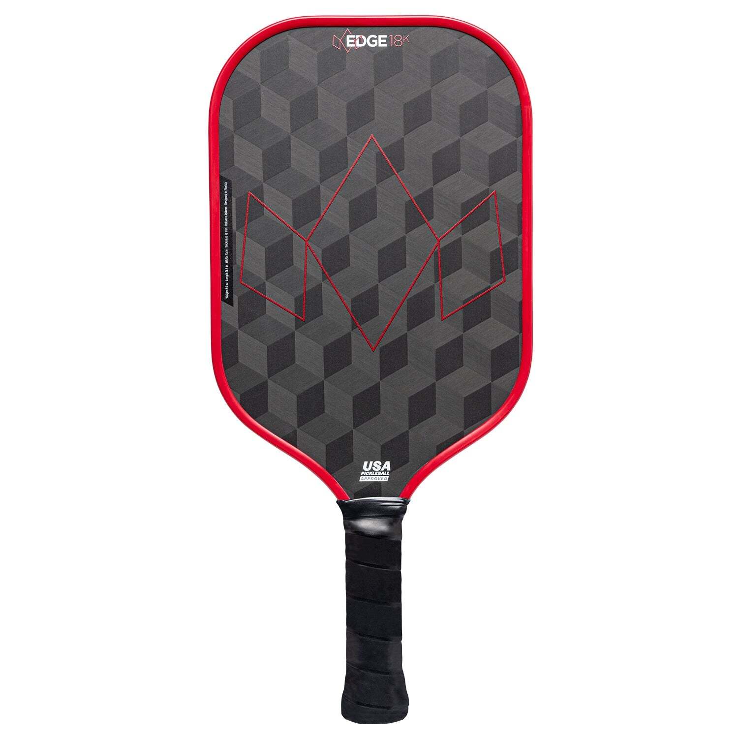 Diadem  Edge 18k Standard  Pickleball Paddle  Red