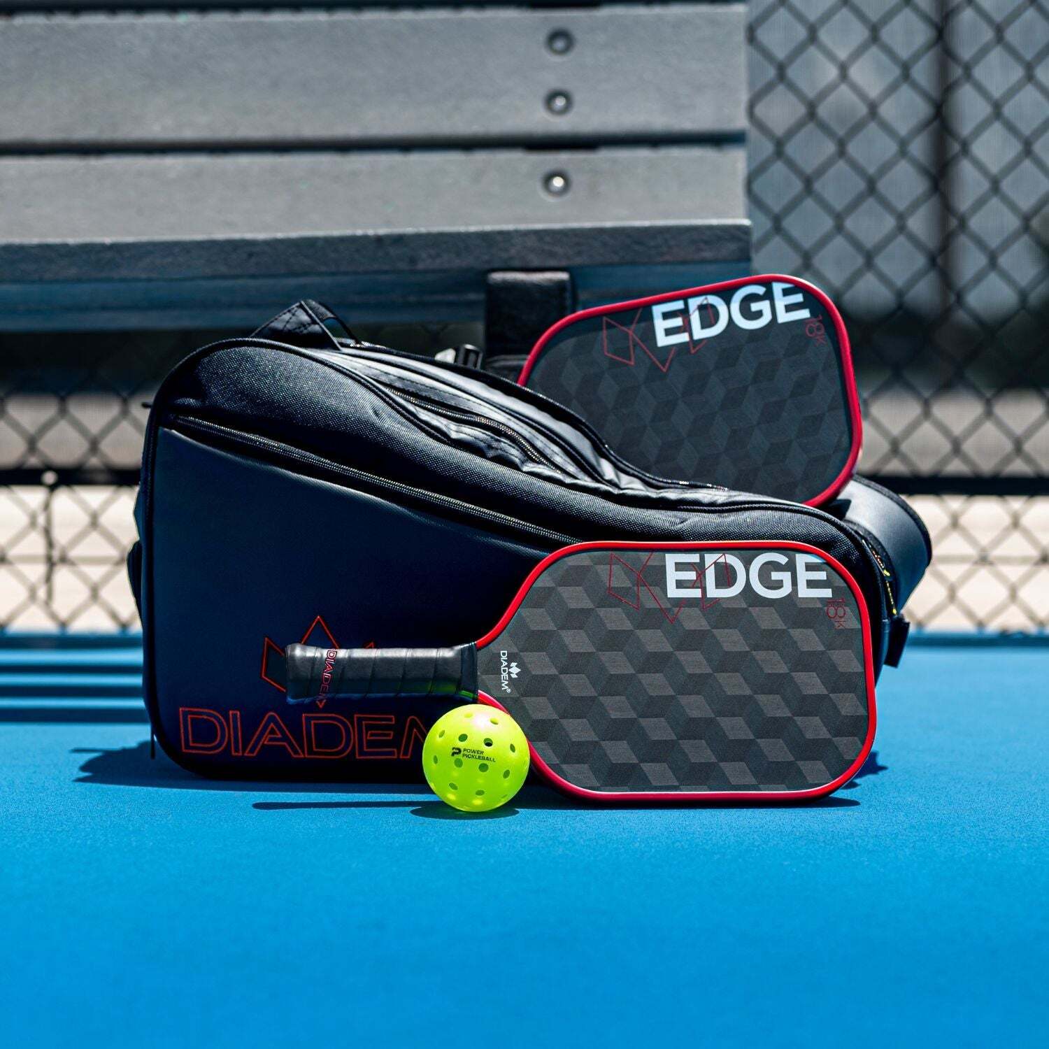 Diadem Edge 18k Power Pro Pickleball Paddle Black PP50014