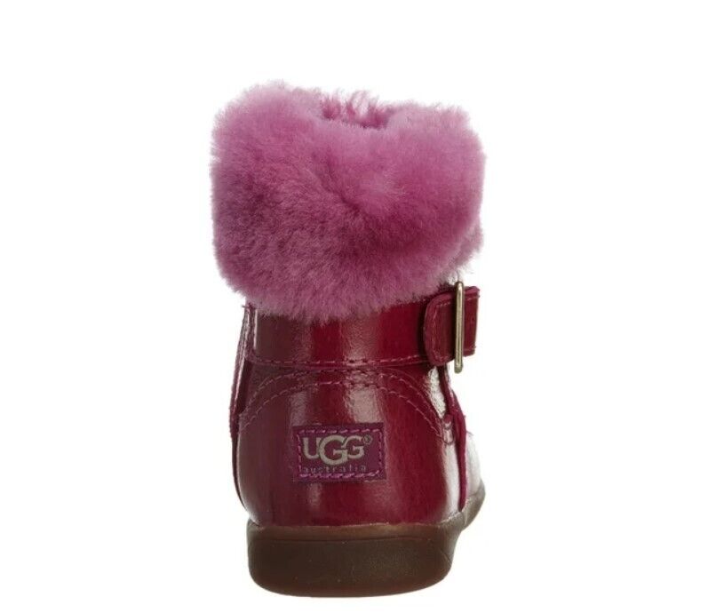 UGG Australia Gemma Boots Shoes Leather1005149T-VPNK Size 6.5 Pink Brand New - AllSportsWearUSA
