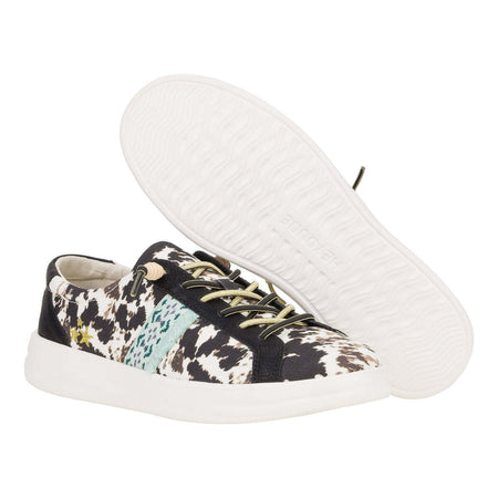 HEY DUDE Karina Women's Sneakers Crafted Boho Cow 41966-9B7 Brand New - AllSportsWearUSA