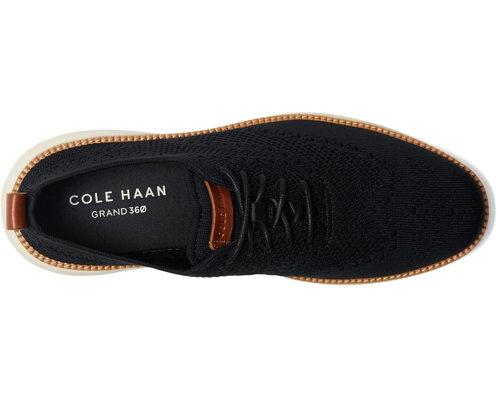 Cole Haan Grand Hurrion Stitchlite Wingtip Oxfords C40692 Black British Tan