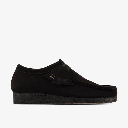 Clarks Originals Wallabee Men's Lace Up Suede Moccasin 26155519 Black