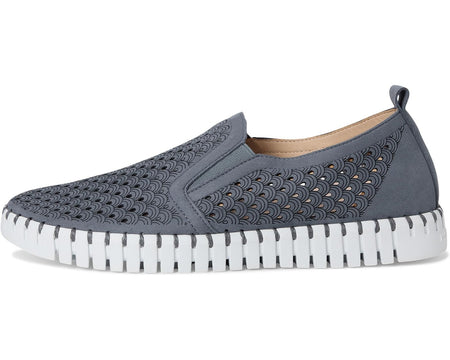 Ilse Jacobsen Women's Slip On TULIP 140WOM-636 Blue Grey