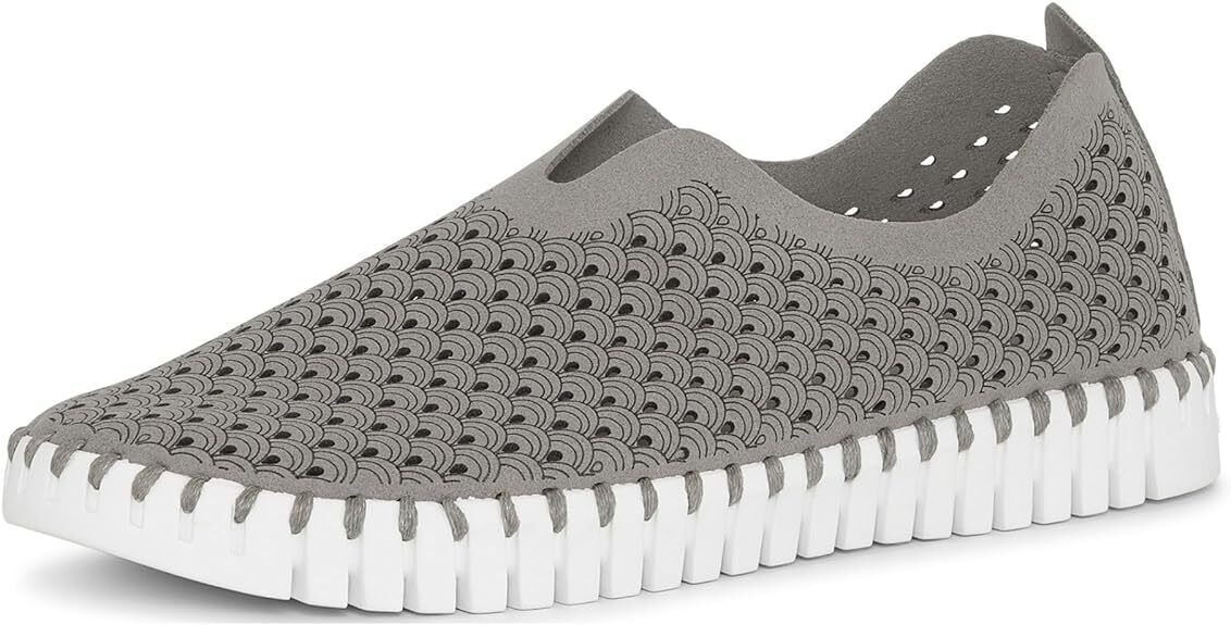 Ilse Jacobsen Tulip 139 TULIP139-006 Gray Ballerina Slip-on Sneaker BRAND NEW - AllSportsWearUSA