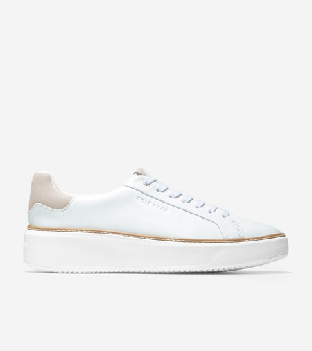 Cole Haan Women's GrandPrø Topspin Sneaker W24775 White-Dove