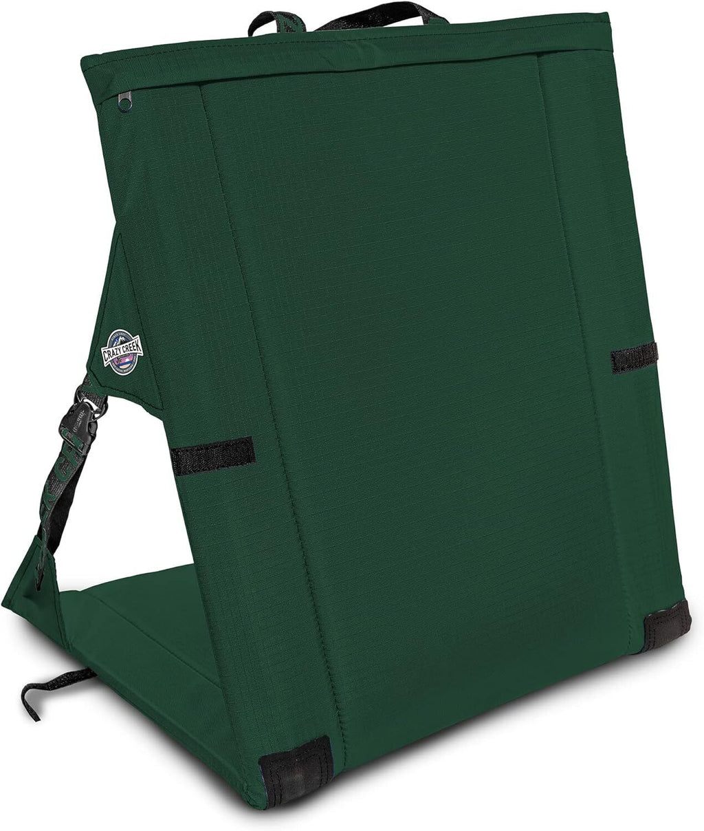 Crazy Creek Original LongBack Chair 1035-050 Forest Green Camping Chair New - AllSportsWearUSA