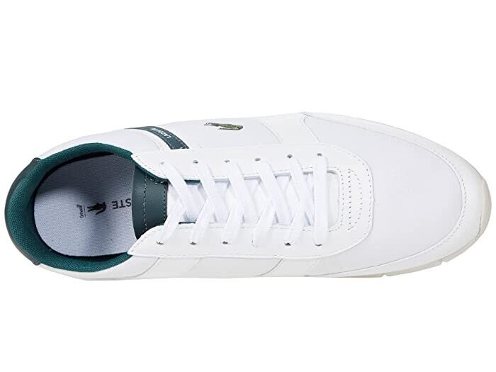 LACOSTE Menerva Sport 0121 1 CMA Men White/Dark Green (7-42CMA00151R5) size 11.5 - AllSportsWearUSA