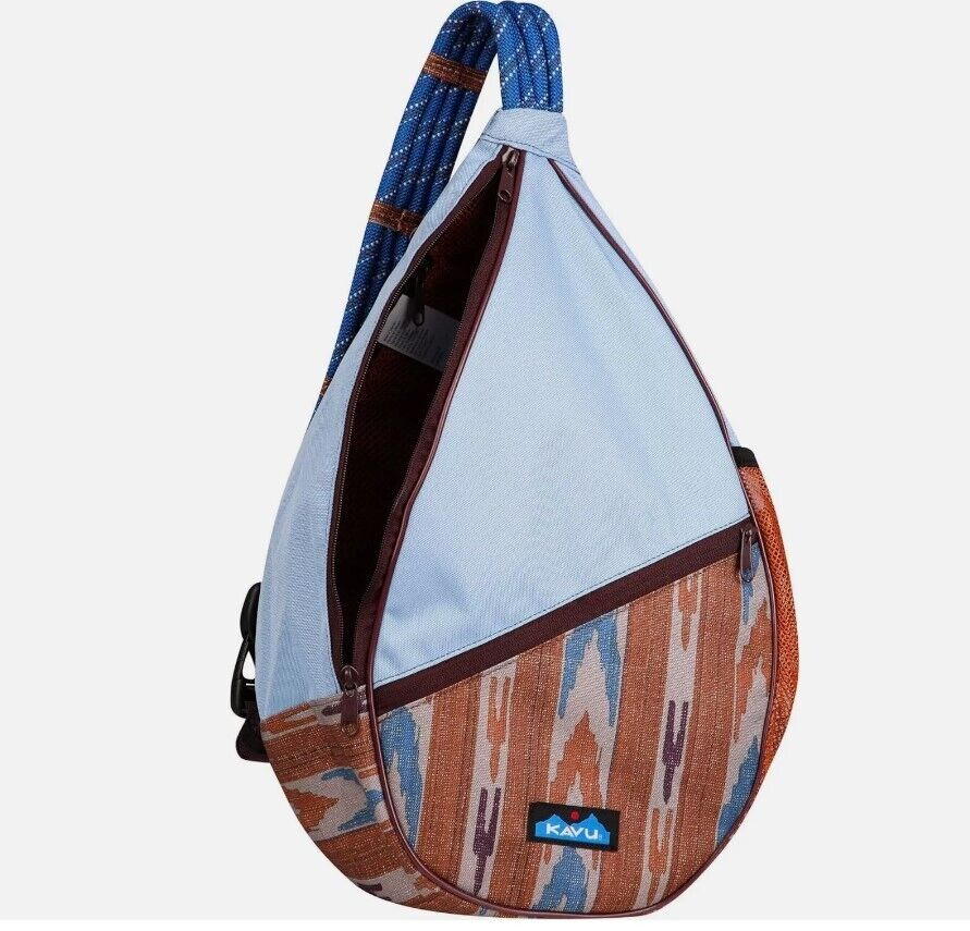 KAVU Paxton Pack Rope Sling Crossbody Bag Multicolor Aztec Backpack Granola Girl - AllSportsWearUSA