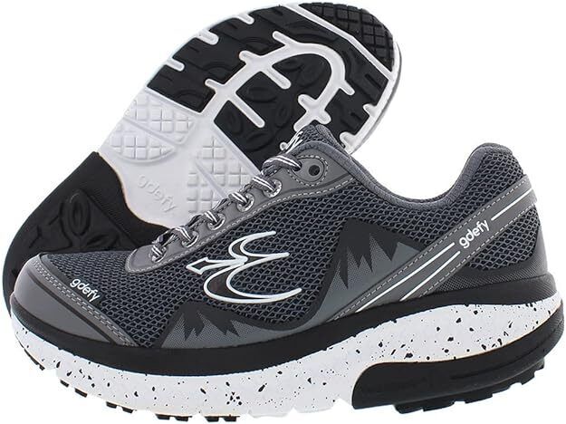 Gravity Defyer Women's Gdefy Mighty Walk TB9024FGS M Grey Sneaker - AllSportsWearUSA
