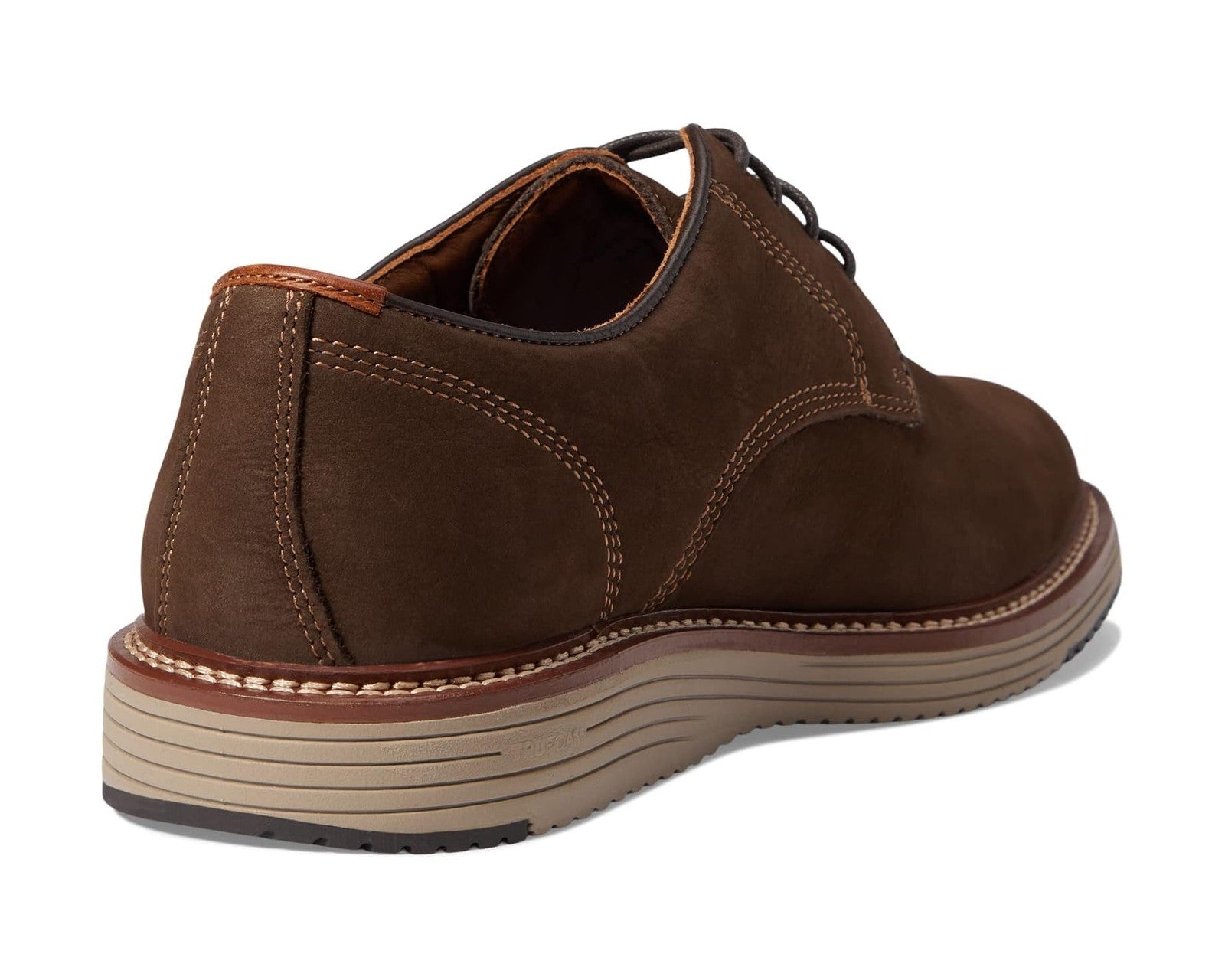 Johnston & Murphy Men's Upton Plain Toe 020-04340 Dark Brown Nubuck