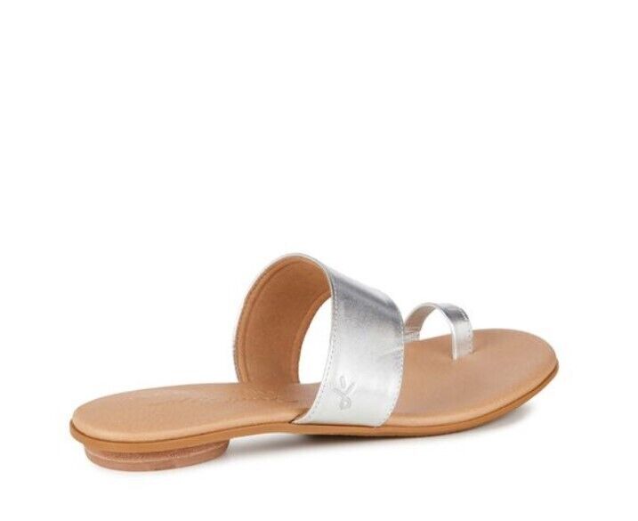 Emu Australia Cow Leather Slide Meadow - Womens W11191-SILVER - AllSportsWearUSA