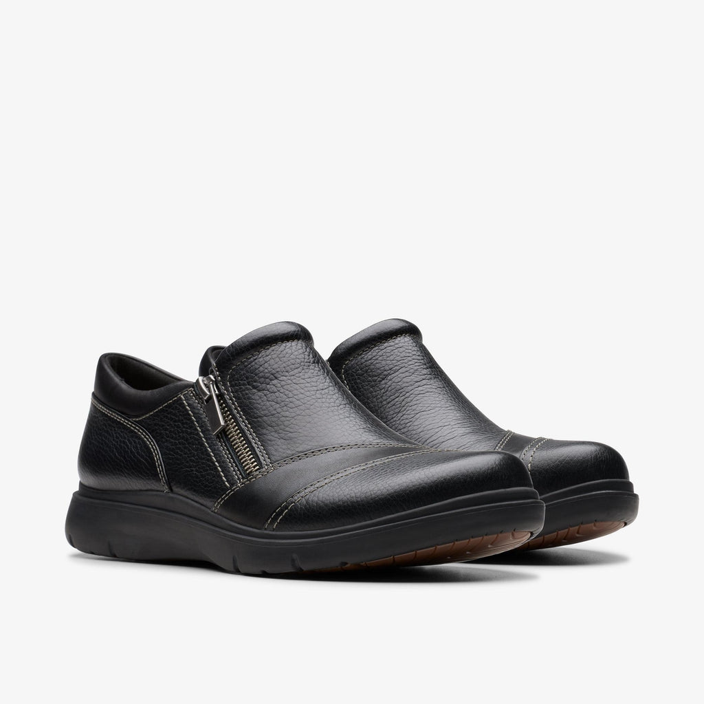 Clarks Certina Pure Womens Black Slip On 26179816 Shoes