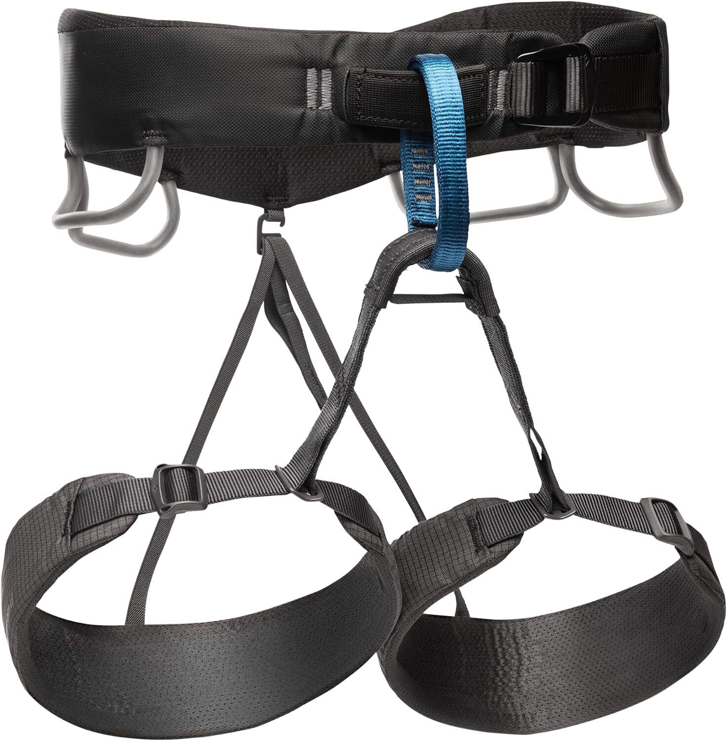 Black Diamond Mens Momentum Rock Size-Large Anthracite Climbing Harness New - AllSportsWearUSA