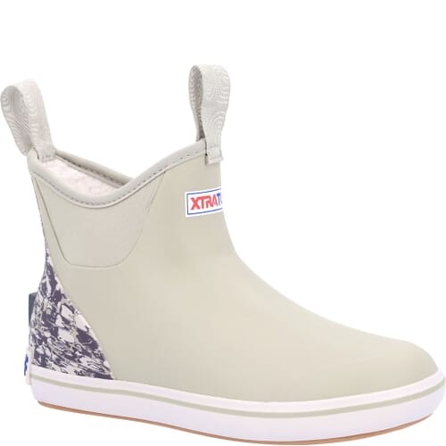 XTRATUF Women's Trolling Pack Ankle Deck Boots XWAB-1TP Cream
