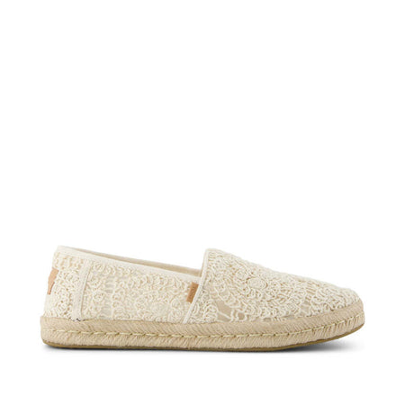 Toms Women's Alpargata Rope 2.0 Espadrille 10021941 Natural Crochet Lace