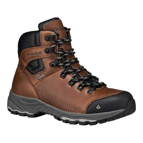 Vasque Womens St Elias FG GTX Full-Grain Leather Gore-Tex Waterproof Hiking Boot Cognac - AllSportsWearUSA