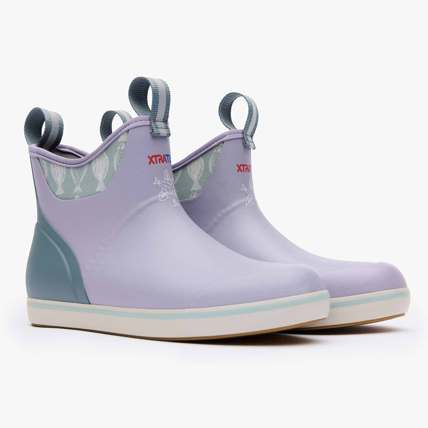XTRATUF Women's Salmon Sisters Ankle Deck Boot XWAB-503 Lavender