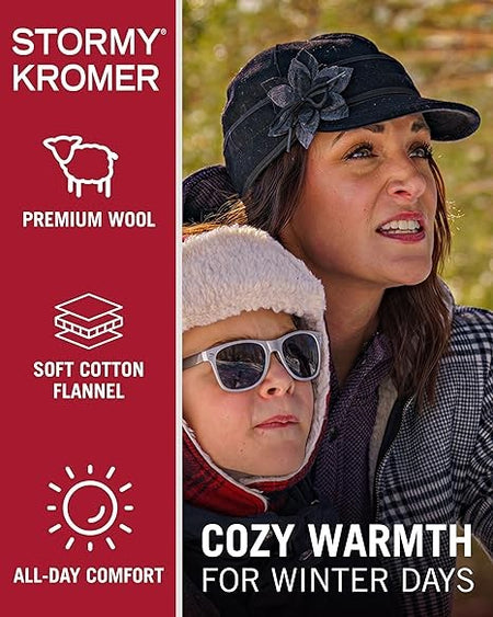 Stormy Kromer The The Petal Pusher Cap 50360-260 Black Black Gray