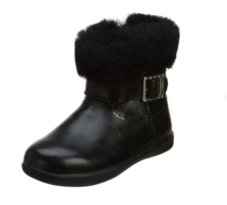 UGG Toddler Gemma Patent Leather Boots 1005149T-BLK Size 8.5 Brand New - AllSportsWearUSA