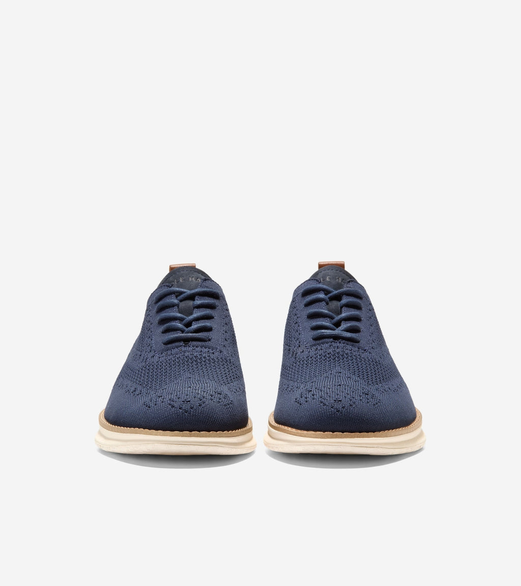 Cole Haan Men's ØriginalGrand Energyweave Stitchlite Wingtip Oxfords C40571 Navy