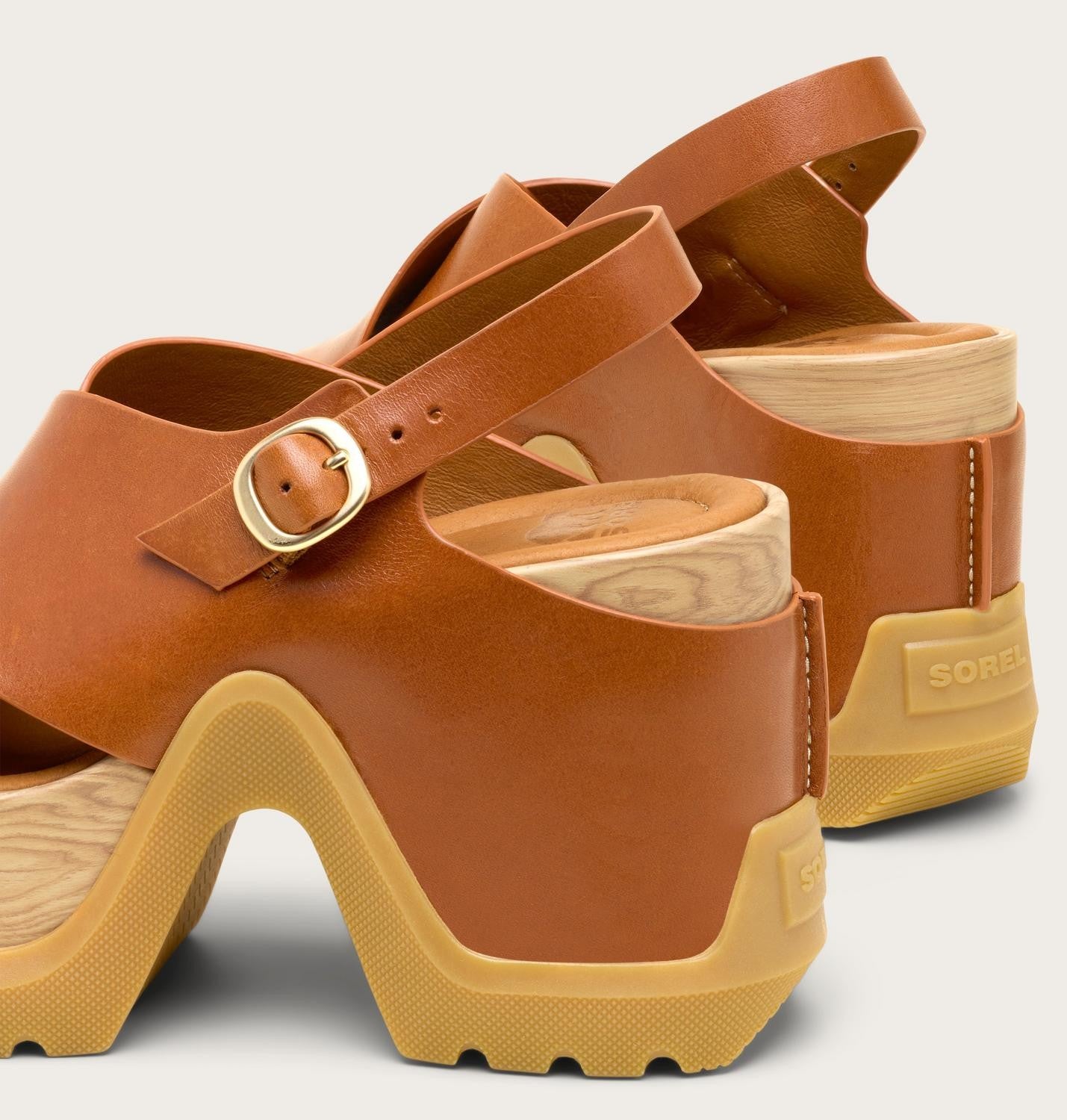 Sorel Roam'n™ Rise Heel Women's Sandal 2151451-222 Iced Tea, Gum 16