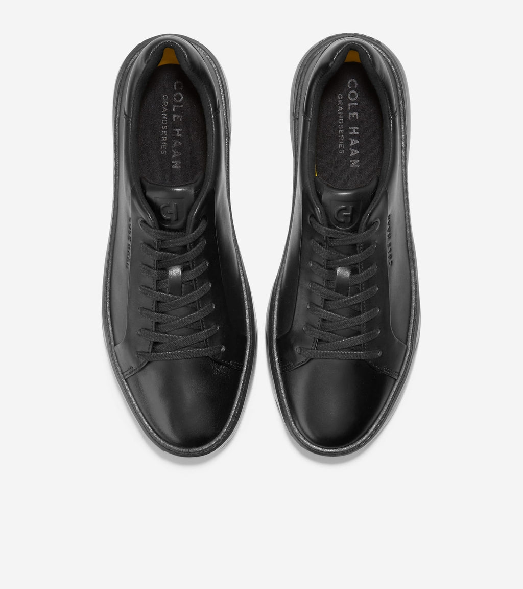 Cole Haan Men’s GrandPro Topspin Black Leather Sneakers C36412