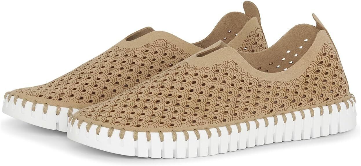 Ilse Jacobsen Womens Tulip 139 Latte TULIP139110 Slipon Shoe Brand New - AllSportsWearUSA