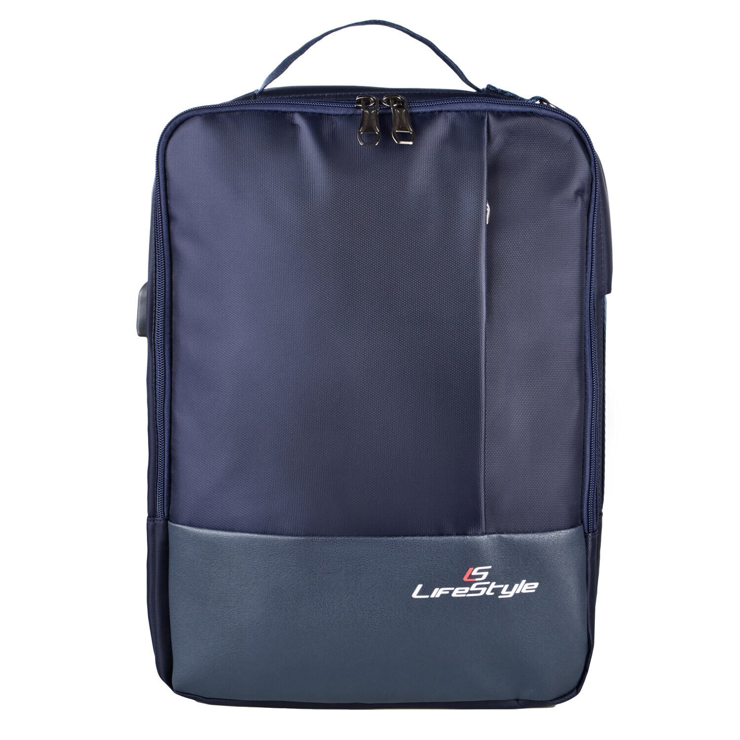 LS LifeStyle Leather 3 in 1 Backpack USB Professional Briefcase Waterproof Bag - AllSportsWearUSA