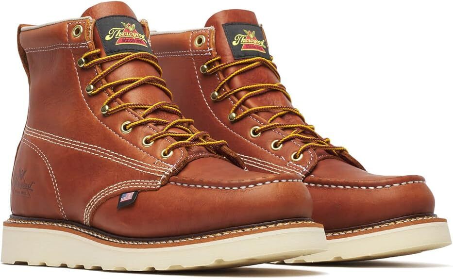 Thorogood American Heritage 6” Moc Toe Men's Work Boots 814-4200 Tobacco New - AllSportsWearUSA