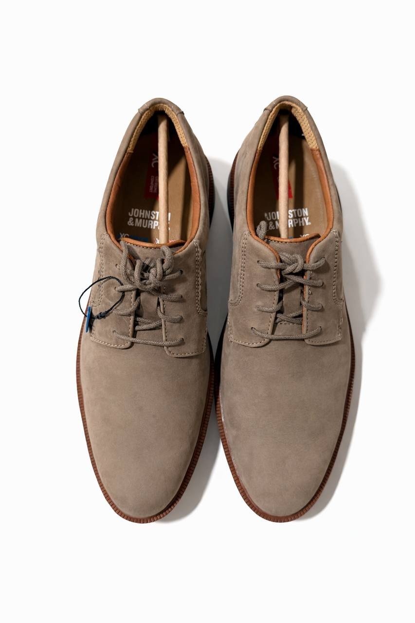 Johnston & Murphy Men's XC Parker Plain Toe Dress Shoes 020-04384 Taupe