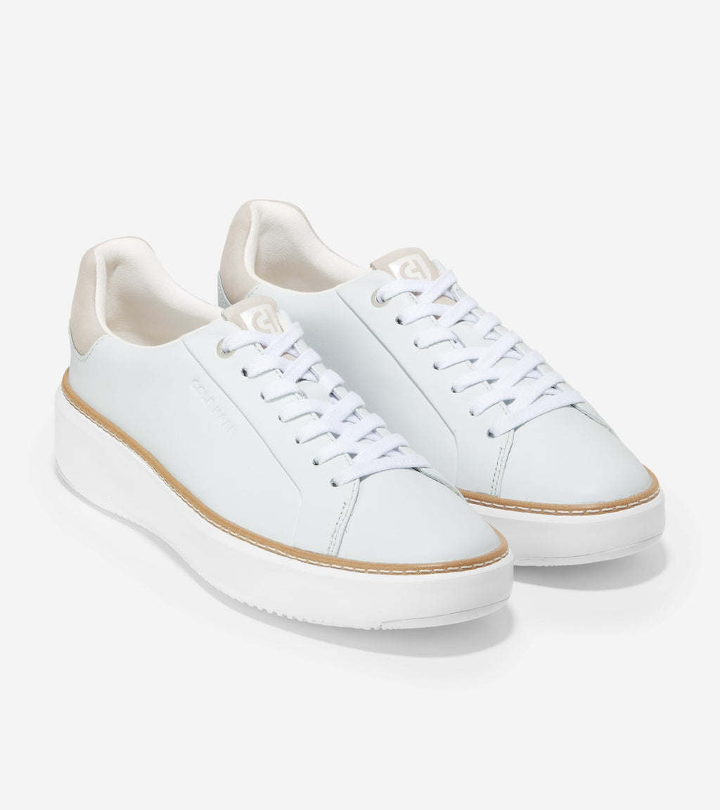 Cole Haan Women's GrandPrø Topspin Sneaker W24775 White-Dove