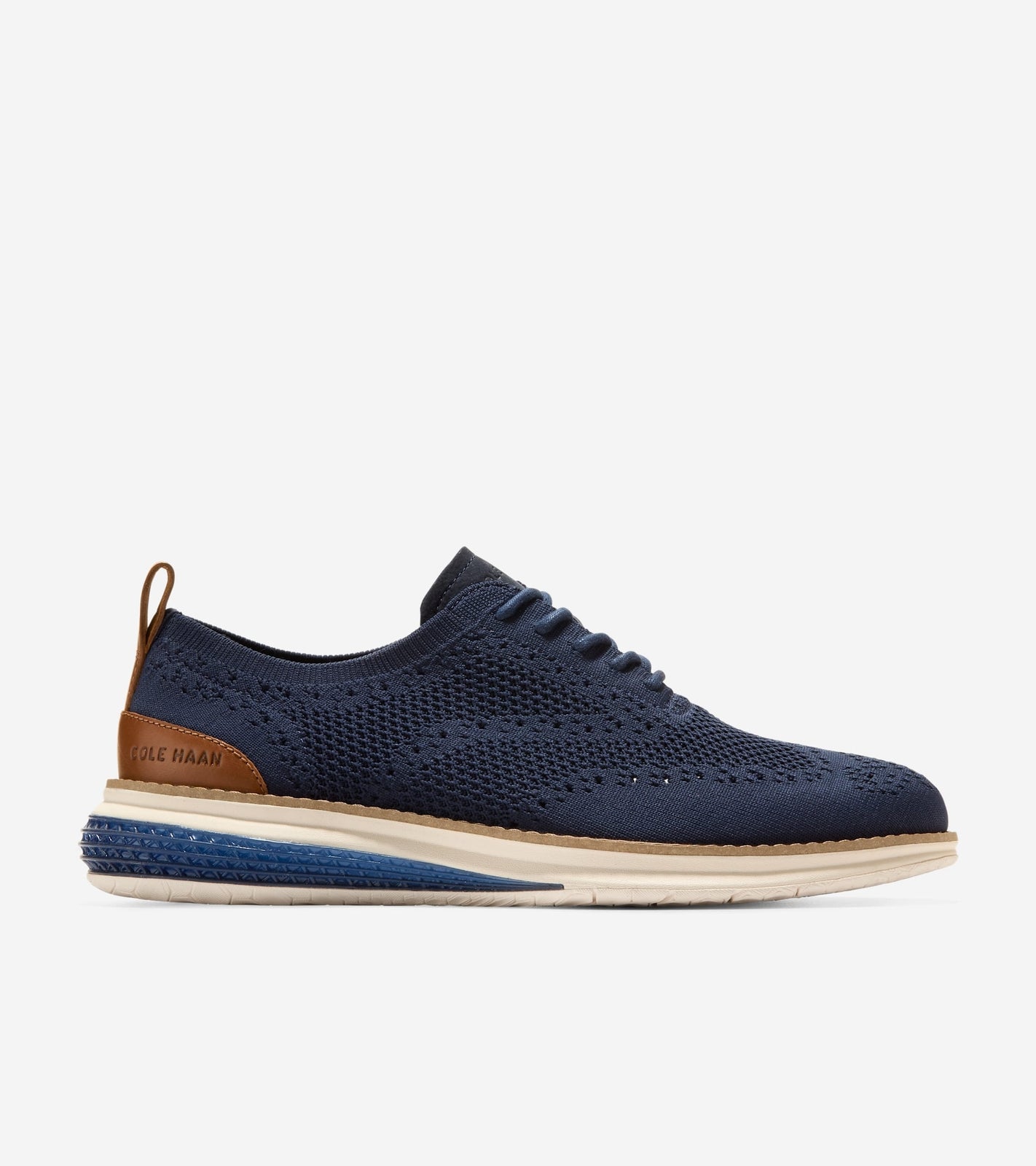 Cole Haan Men's ØriginalGrand Energyweave Stitchlite Wingtip Oxfords C40571 Navy