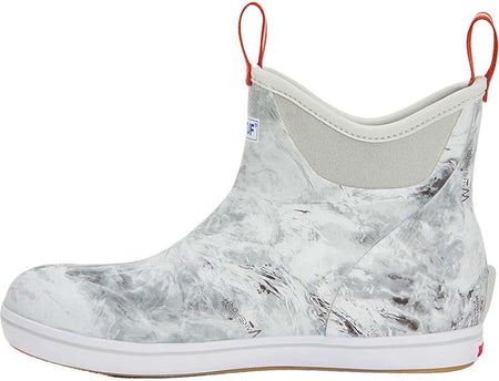 XTRATUF Men's Mossy Oak Elements® Ankle Deck Boot XMAB-MOH BLACK WHITE CAMO
