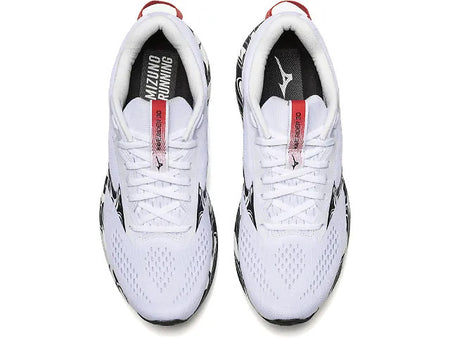 Mizuno Unisex Wave Rider 30 Anniversary Edition Running Shoes White / Black