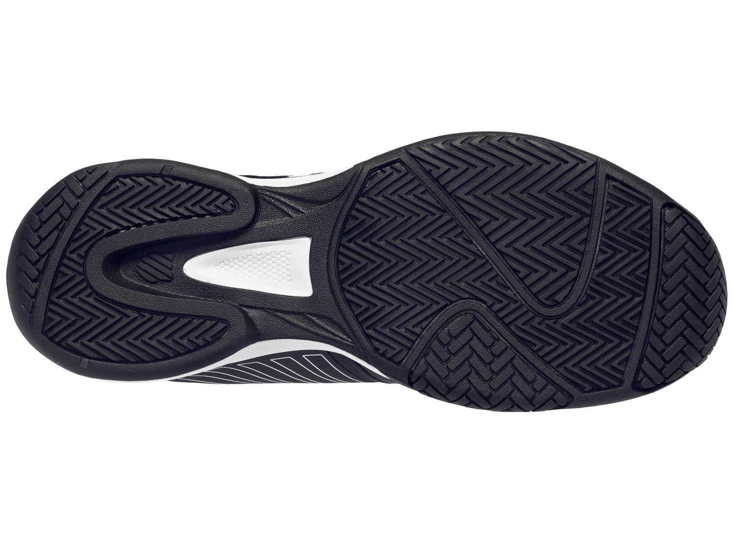 K-Swiss Men's Court Express Tennis Shoe 05443-043 JET BLACK/WHITE/SPICY ORANGE