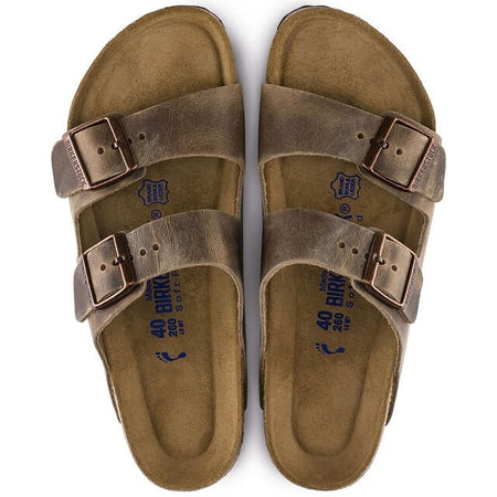 Birkenstock 552811 Arizona Oiled Leather Tobacco Soft Footbed