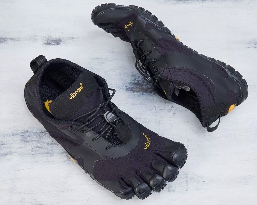 Vibram Fivefingers V Alpha Black Trail Barefoot Shoes Mens Sz 8-8.5 - AllSportsWearUSA