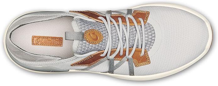 OluKai Men's Mio Li Lightweight Athletic Sneakers Mist Grey/Poi - AllSportsWearUSA