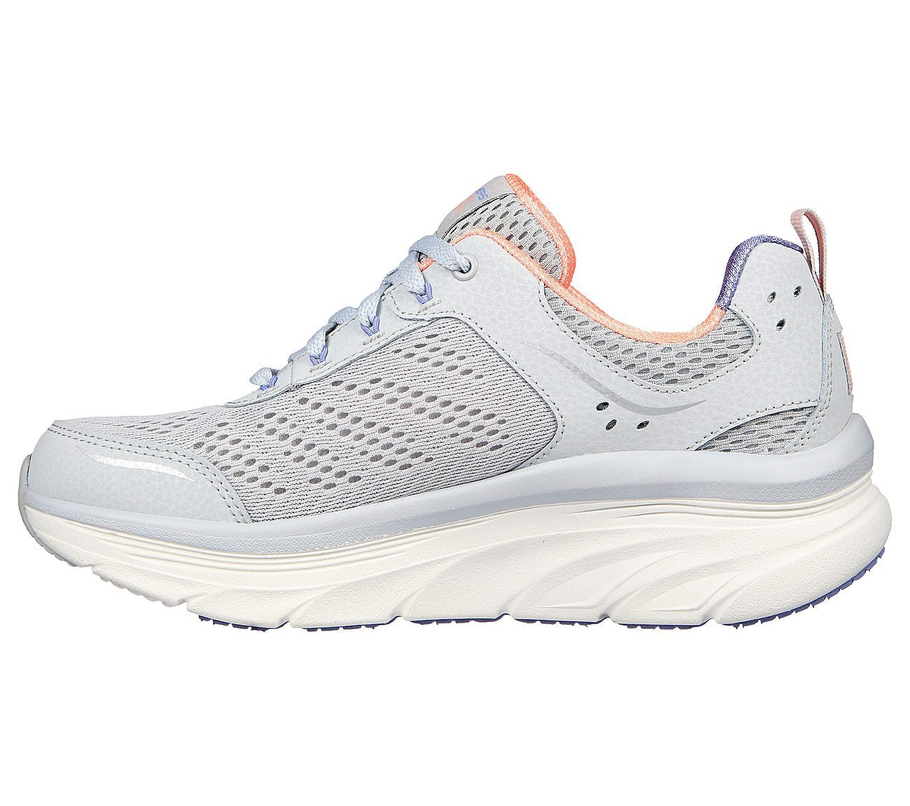 Skechers D'Lux Walker-Infinite Motion / Womans / Gray/Coral / BRAND NEW