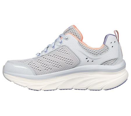 Skechers D'Lux Walker-Infinite Motion / Womans / Gray/Coral / BRAND NEW