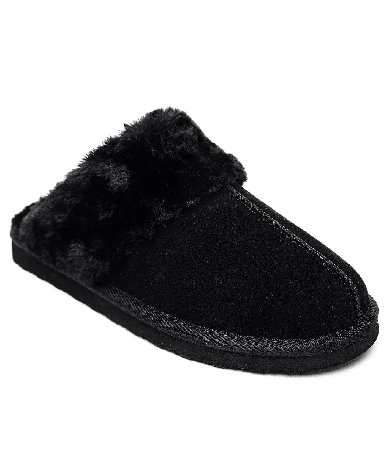 Minnetonka Moccasins 3329 - Women's Sheepskin Slide - Black