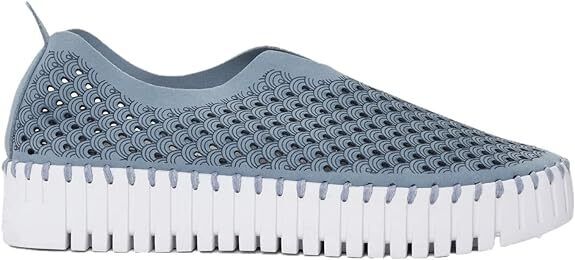 Ilse Jacobsen Womens Tulip 3373 Cloud Blue Platform Slipon Brand New - AllSportsWearUSA