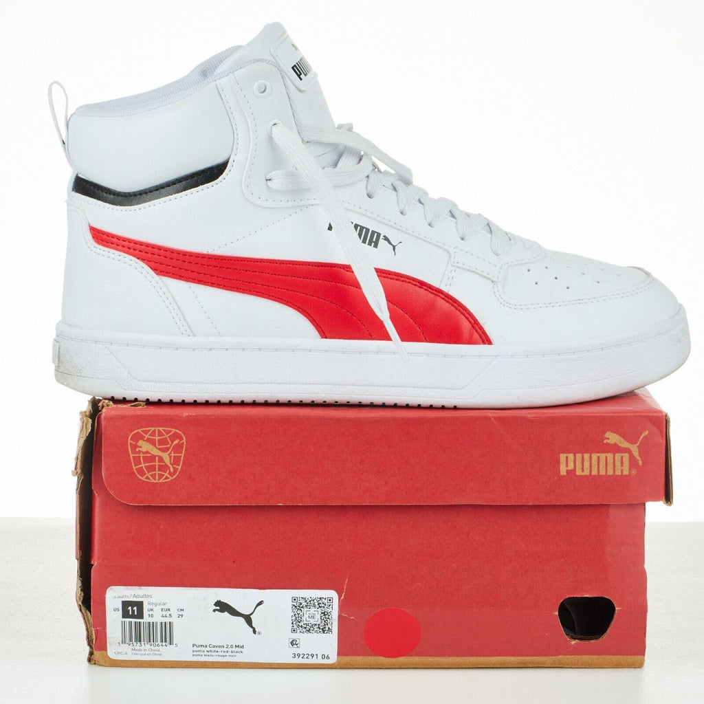 PUMA Caven 2.0 Mid - Mens 11 White Basketball Medium 392291-06 Used - AllSportsWearUSA