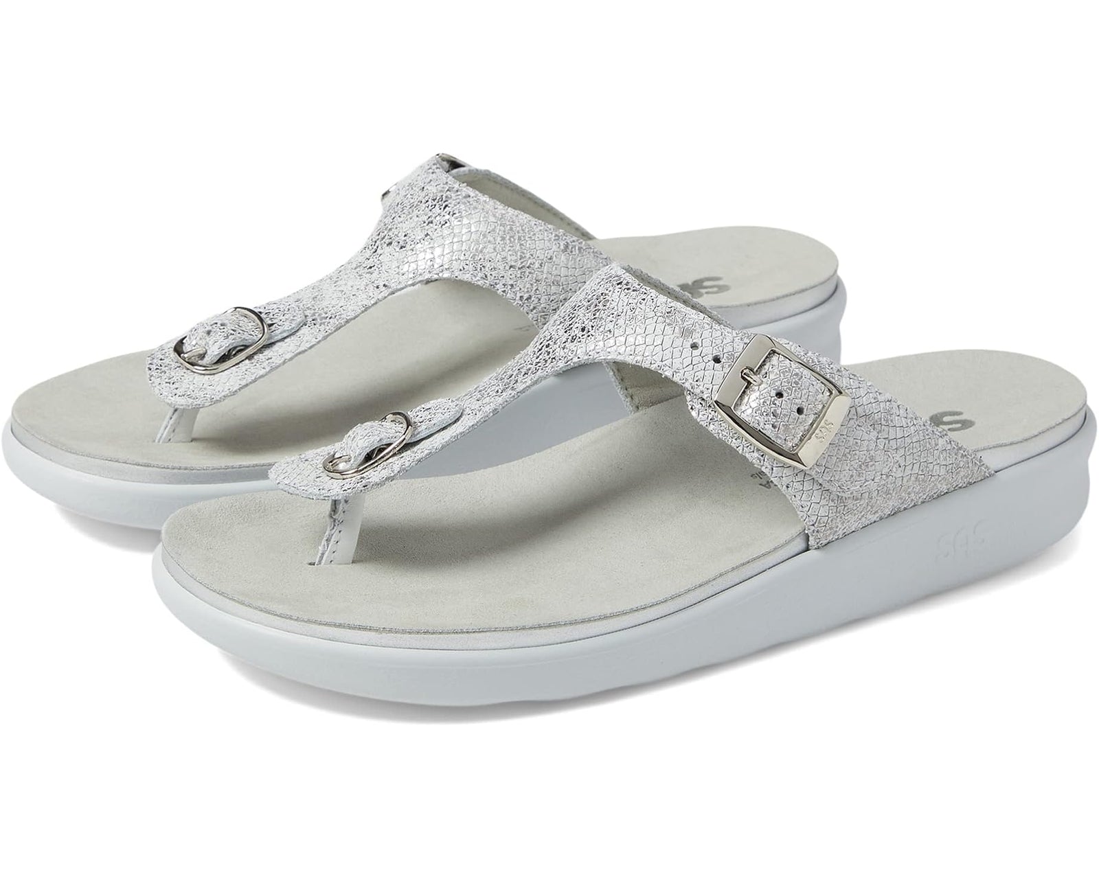 SAS Women's Sanibel Comfort Thong Sandal Plata