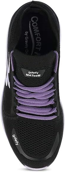Gravity Defyer Women's GDEFY MATeeM Cross-Trainer TB9036FLP-M Black Purple Shoe - AllSportsWearUSA