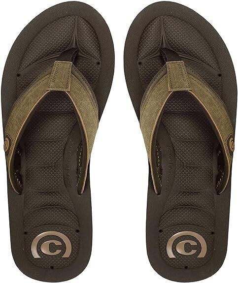 Cobian Mens Draino 2 DRA17201 CHOCOLATE Size 10 Flip Flops Brand New - AllSportsWearUSA