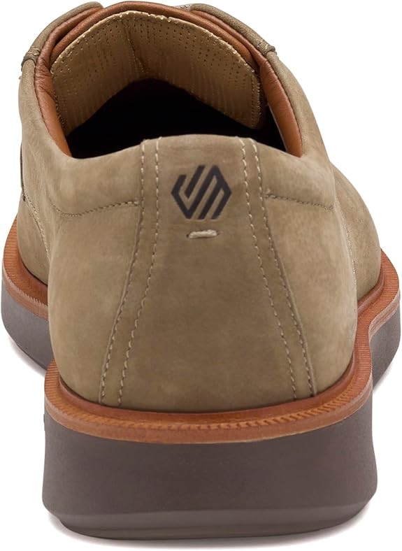 Johnston & Murphy Men's Xc+ Parker Plain Toe Oxford  Taupe Waterproof Nubuck